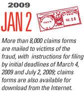 Timeline Image: Trustee Mails 8000 Claims - 2009-01-02