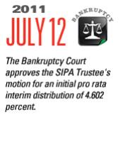 Timeline Image: Bankruptcy Court approves $2.6 Billion - 2011-07-12
